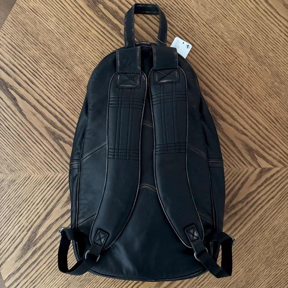 FREE PEOPLE West End Backpack - Black Leather - Picture 6 of 13